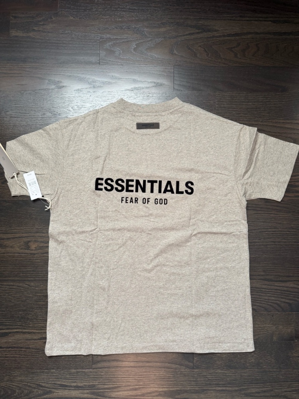 Essentials Fear of God Dark Oatmeal Short Sleeve Shirt Size Large - Picture 2 of 4